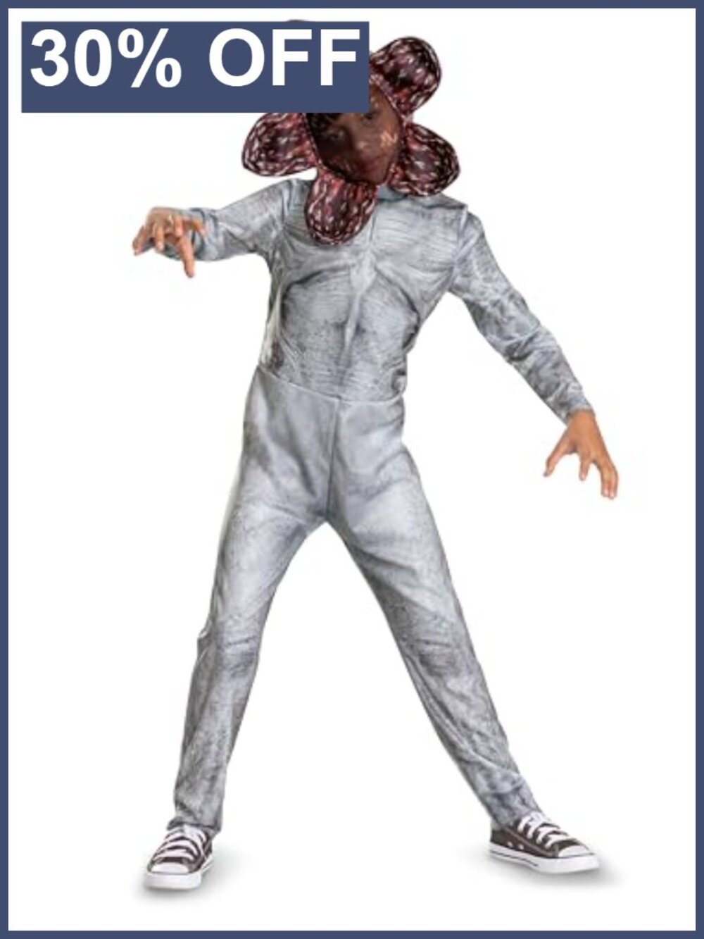 Stranger Things Demogorgon Kids Costume Jumpsuit Headpiece Halloween
